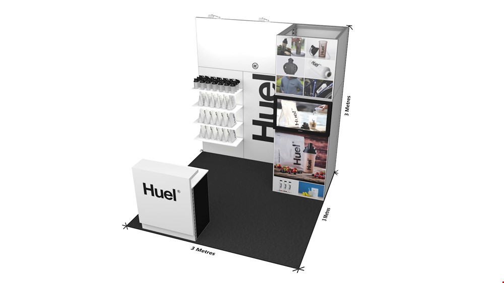 Integra<sup>&reg;</sup> Exhibition Stand 3m x 3m Backwall Kit 2 - To Hire