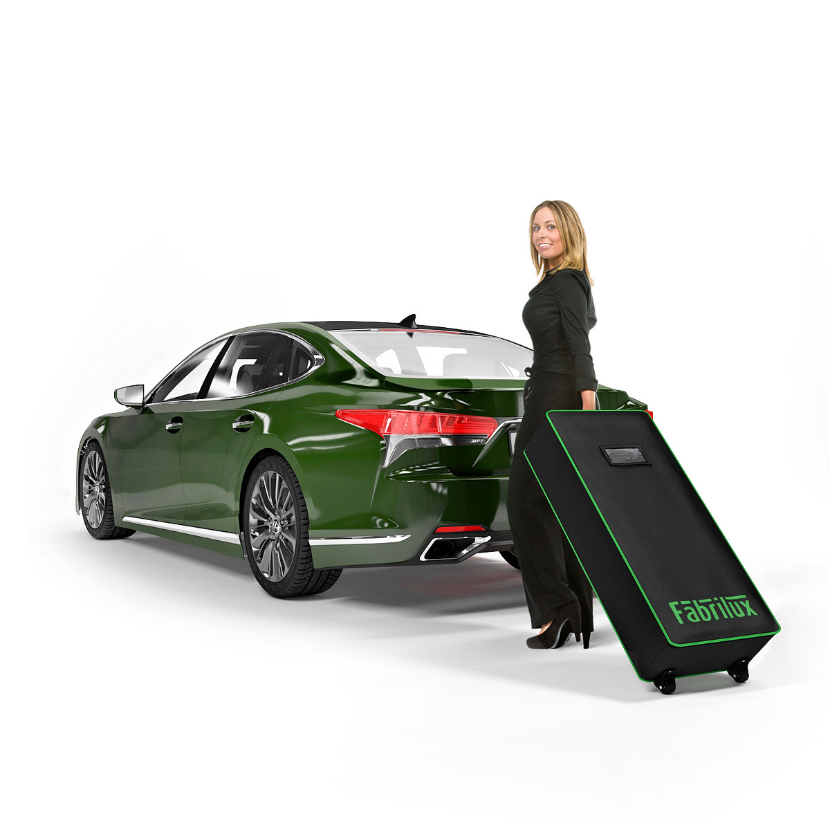 Backlit Exhibition Stand Lightbox 4000 x 2250mm in Trolley Case