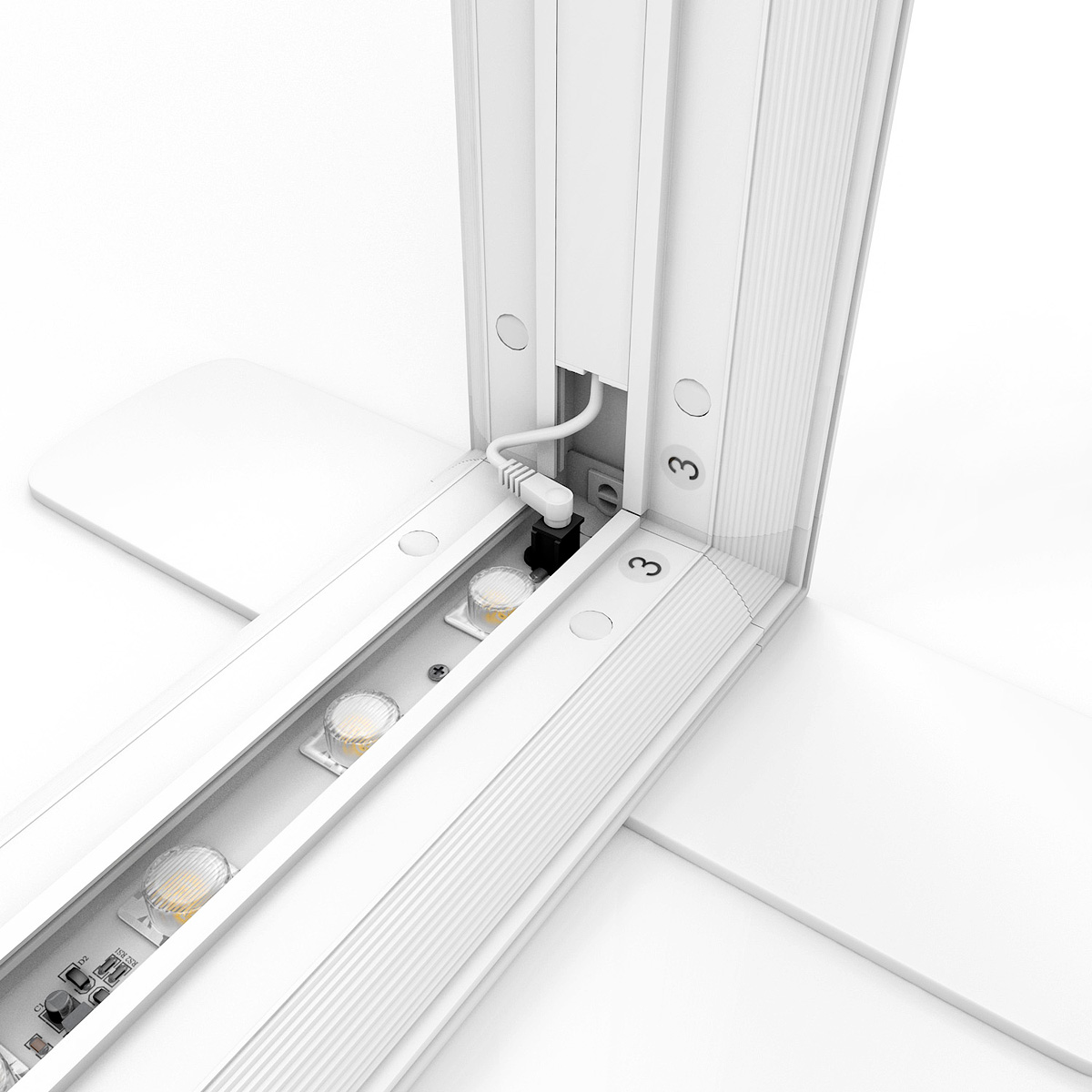 FABRILUX® LED Lightbox 4000 x 2250mm Power Cable Connector