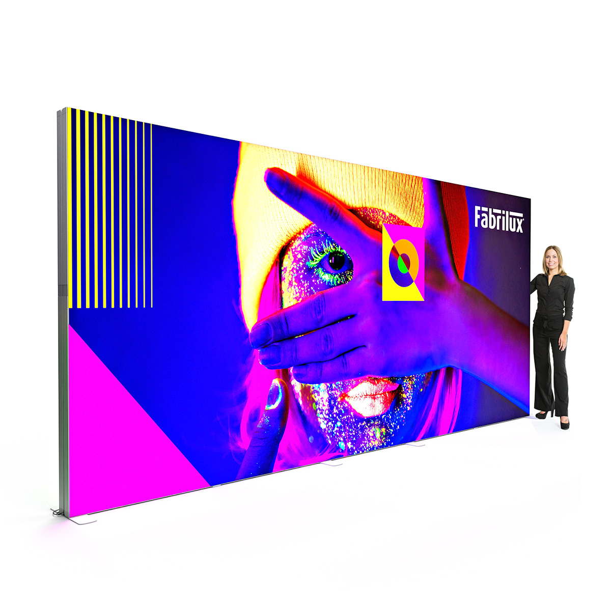 FABRILUX® LED Lightbox Display Backlit Exhibition Stand SEG Light Box 5000mm x 2250mm