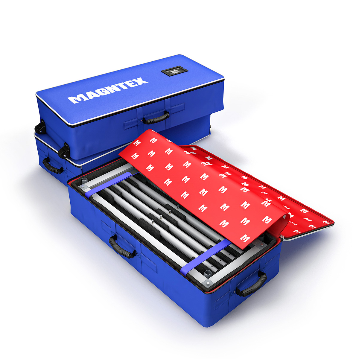 MAGNTEX® Exhibition Counter Display Magnetic Modular Aluminium Hardware Bags 3m Kit