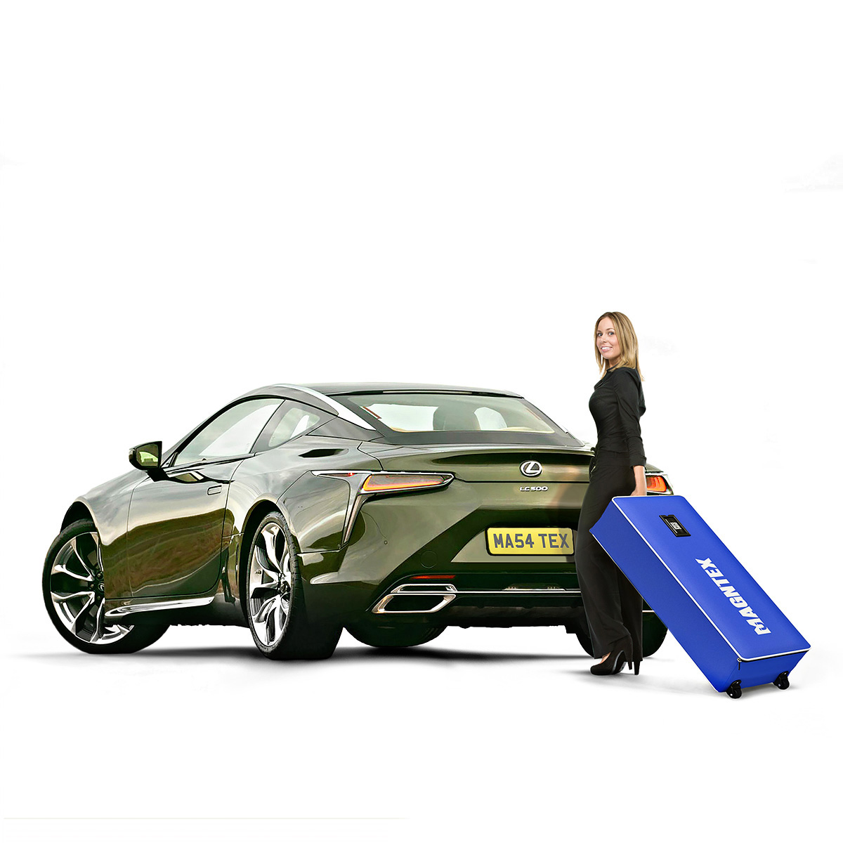 Portable MAGNTEX® Exhibition Counter Display Fits into The Boot of a Car
