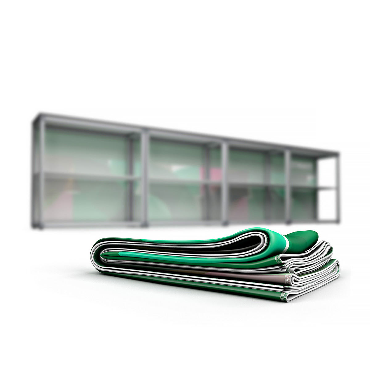 MAGNTEX® Exhibition Counter Display Replacement SEG Tension Fabric Graphics Wrap 4m Panel
