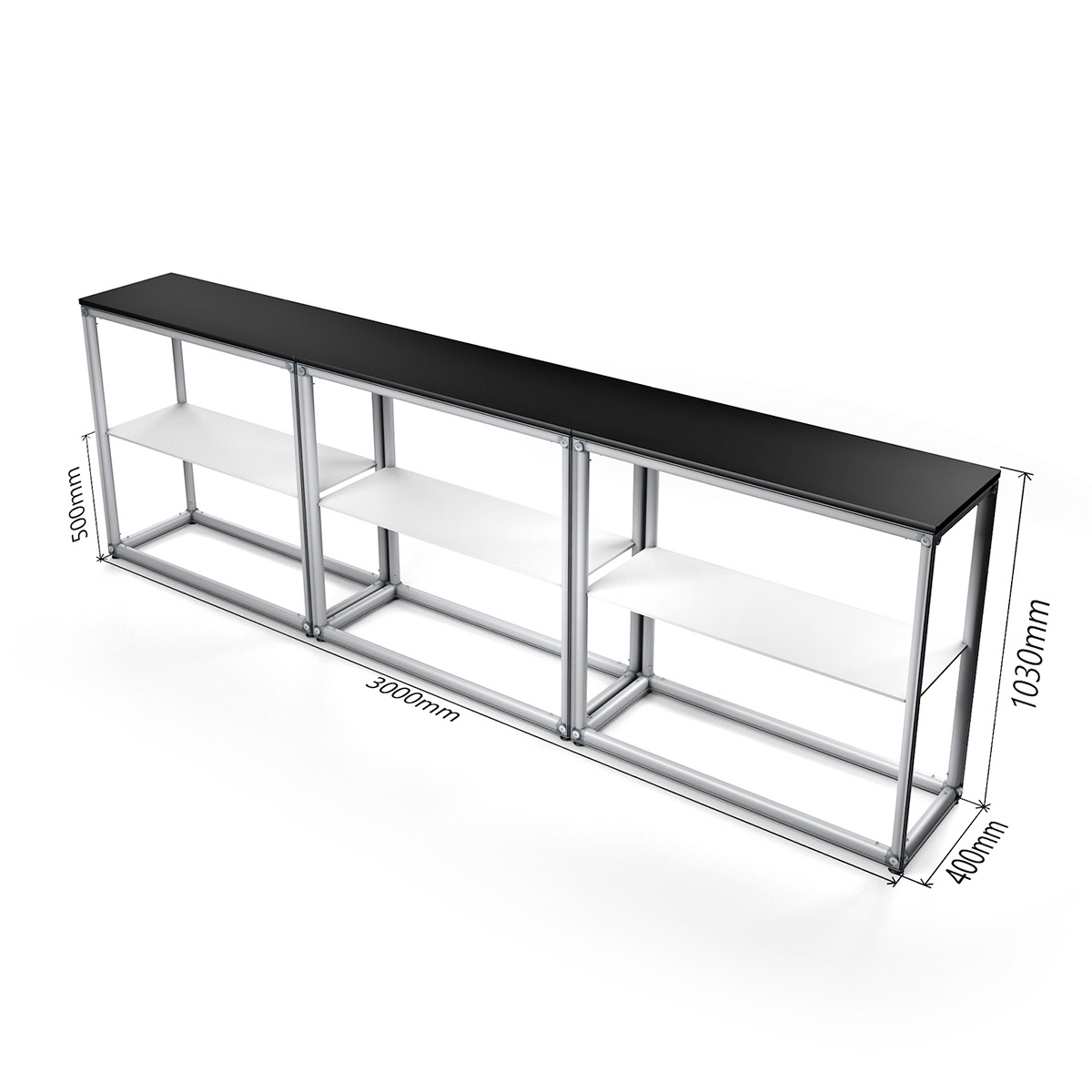 MAGNTEX® Exhibition Counter Display 3m Table Dimensions
