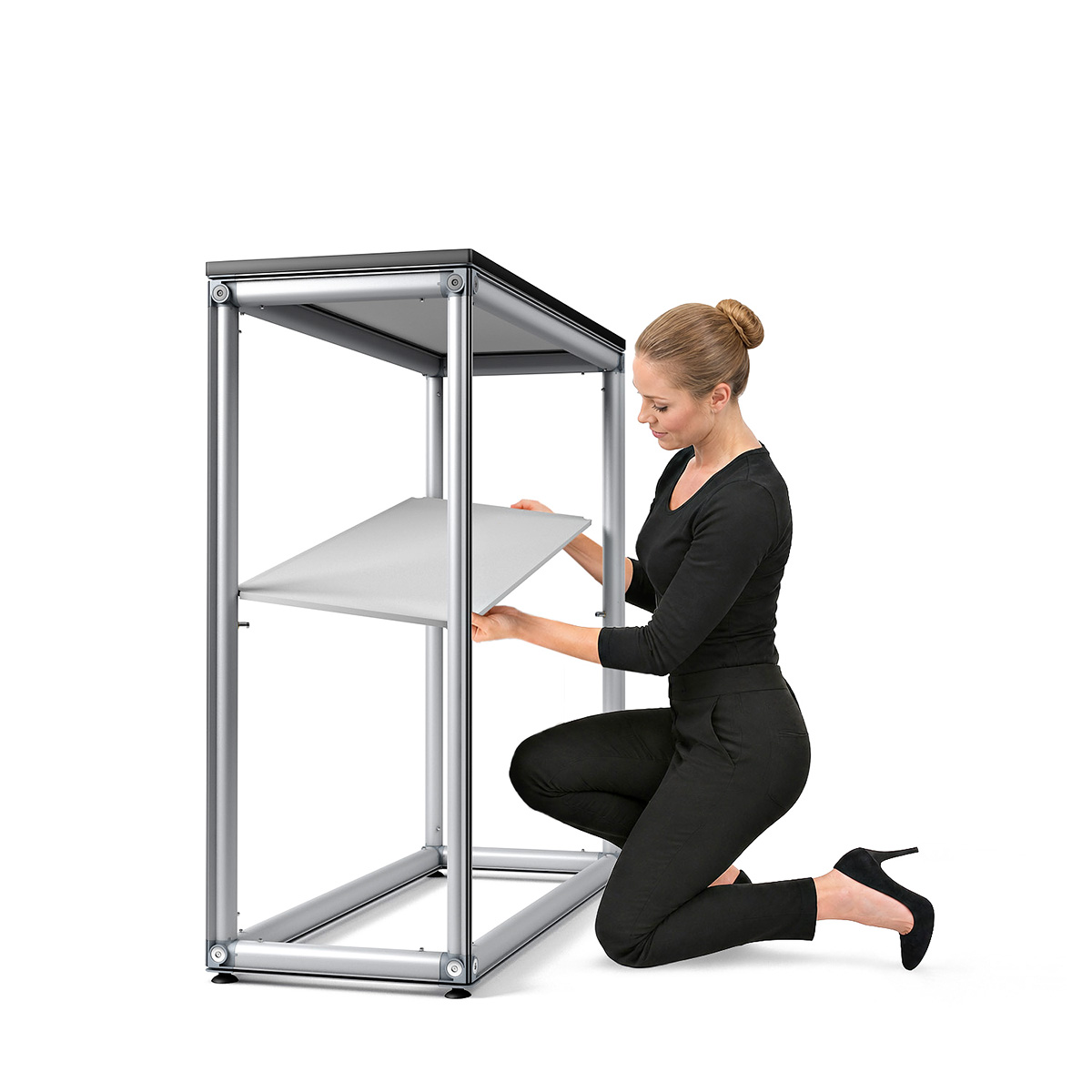 MAGNTEX® Exhibition Stand Counter Display Installing The Internal Shelf Unit
