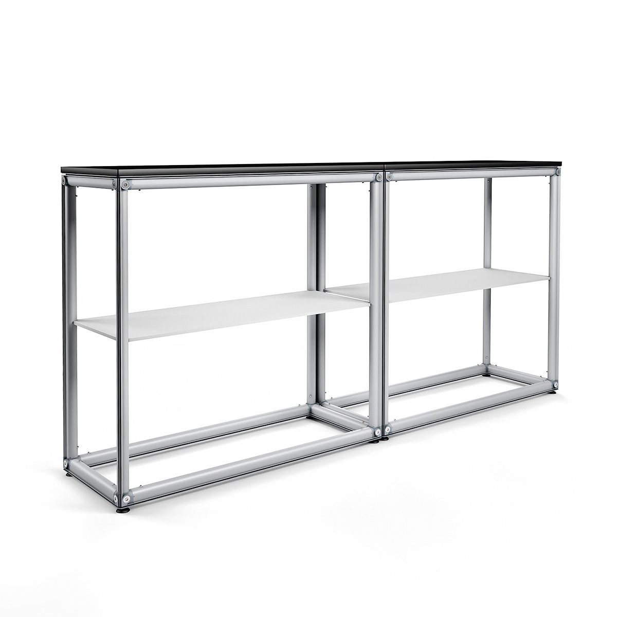 MAGNTEX® Modular Exhibition Counter Display 2m Wide Aluminium Linking Frames Only - No Graphics