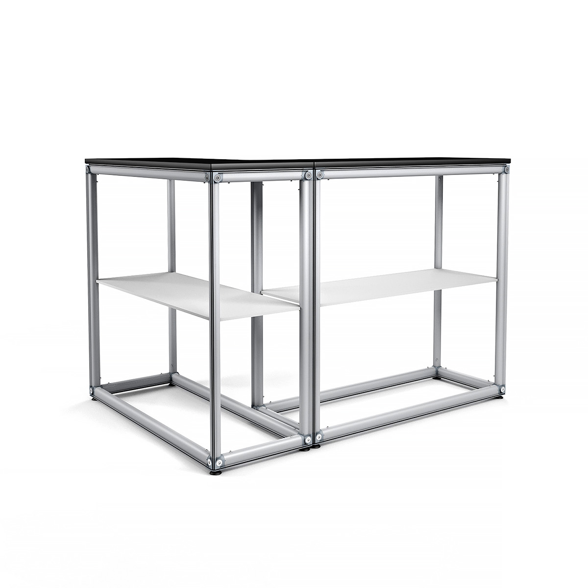 MAGNTEX® Modular Exhibition Counter Display L-Shape Frame Only Without SEG Fabric Graphics